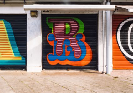 The Full English Alphabet Painted on Store Shutters in 26 Different Fonts by Ben Eine