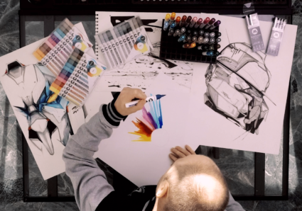MOLOTOW™ Product Session #59 - color wheel with AQUA COLOR BRUSH COMPLETE SET