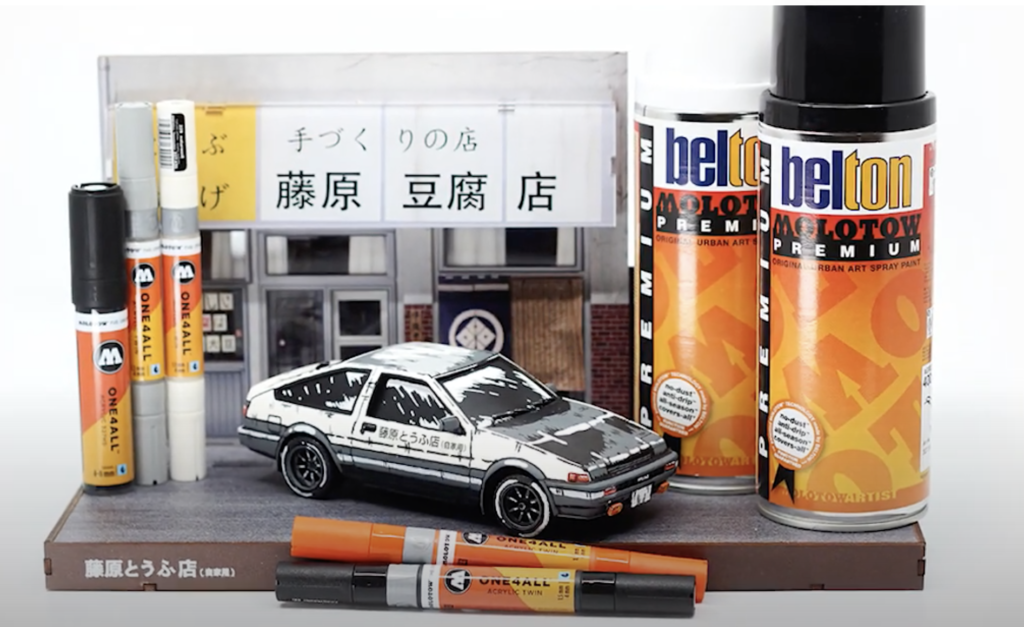 How to paint scale models with MOLOTOW PREMIUM Spraypaint and MOLOTOW