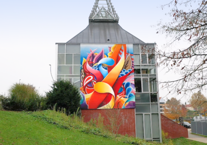 New Mural by Amaury Dubois painted in Wambrechies
