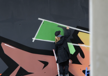 DYVA & HAECK piecing in Bordeaux with MOLOTOW Premium