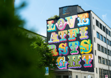 LOVE AT FIRST SIGHT MURAL x BEN EINE