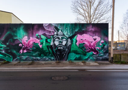 The Winter Tradition Graffiti Wall 2025 in Chemnitz, Germany