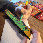 MEGA &amp; ROMEO painting a Miniature Train with MOLOTOW ONE4ALL Acrylic Markers