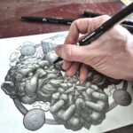 Puzzled Minds x REPLETE ART x Blackliner