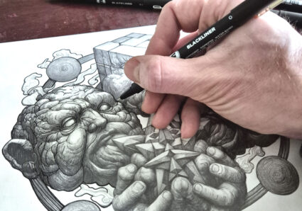 Puzzled Minds x REPLETE ART x Blackliner