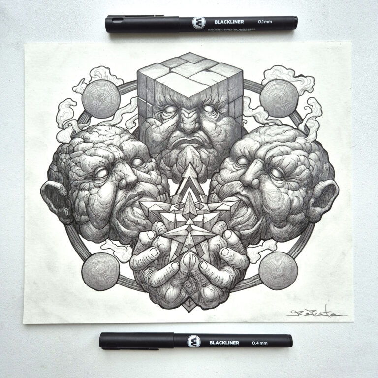 puzzledmind sketch ink